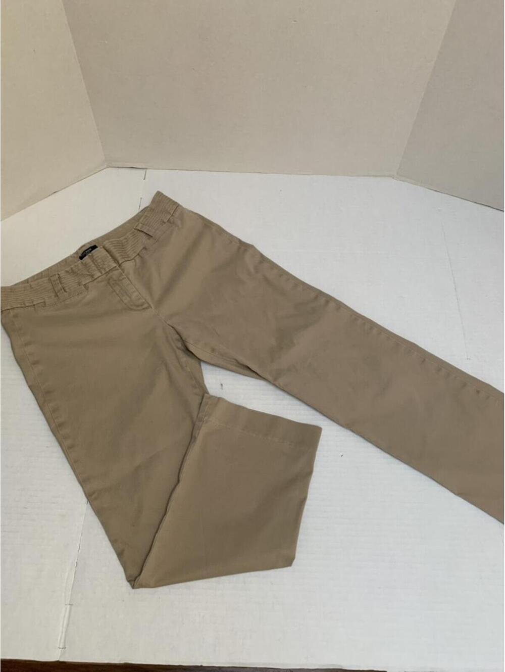 Khaki Chino Type J. Crew Womans Size 4 City Fit Stretch Pants